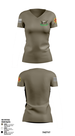 Women's Short Sleeve Vneck Shirt, , Army, Teamtime, Team time, sublimation, custom sports apparel, team uniforms, spirit wear, spiritwear, sports uniforms, custom shirts, team store, custom team store, fundraiser sports, apparel fundraiser