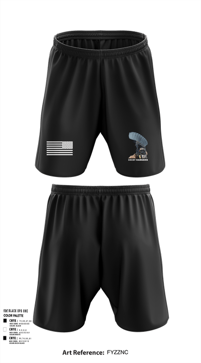 101st Rangers 33658608 Athletic Shorts With Pockets - 1