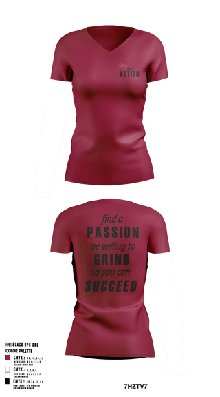 Women's Short Sleeve Vneck Shirt, Take Action, Spirit Store, Teamtime, Team time, sublimation, custom sports apparel, team uniforms, spirit wear, spiritwear, sports uniforms, custom shirts, team store, custom team store, fundraiser sports, apparel fundraiser