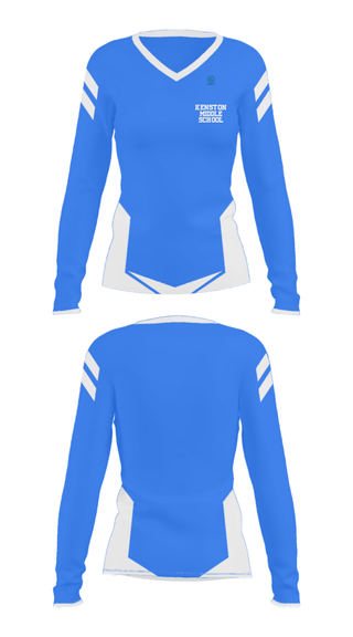 Women's Long Sleeve Vneck Shirt, Kenston Middle School, Spirit Store, Teamtime, Team time, sublimation, custom sports apparel, team uniforms, spirit wear, spiritwear, sports uniforms, custom shirts, team store, custom team store, fundraiser sports, apparel fundraiser