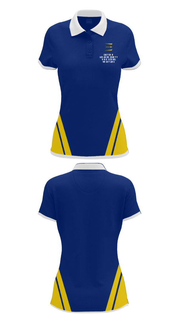 Women's Short Sleeve Performance Polo, Eastern Lebanon County High School Wrestling, Wrestling, Teamtime, Team time, sublimation, custom sports apparel, team uniforms, spirit wear, spiritwear, sports uniforms, custom shirts, team store, custom team store, fundraiser sports, apparel fundraiser