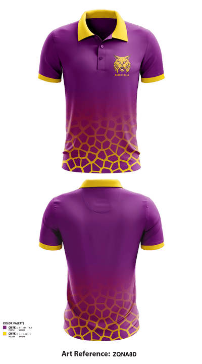 Webster City High School Basketball 32983677 Short Sleeve Performance Polo - 1