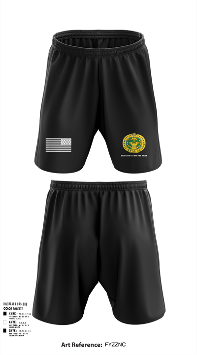DET 6 CO F 3 BN 485 REGT 94978592 Athletic Shorts With Pockets - 3
