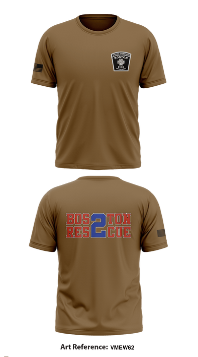 Boston Fire Department 86583184 Short Sleeve Performance Shirt - 2
