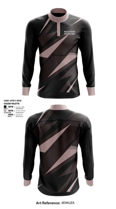 McAlester Buffaloes 97299256 Quarter Zip Jacket - 1