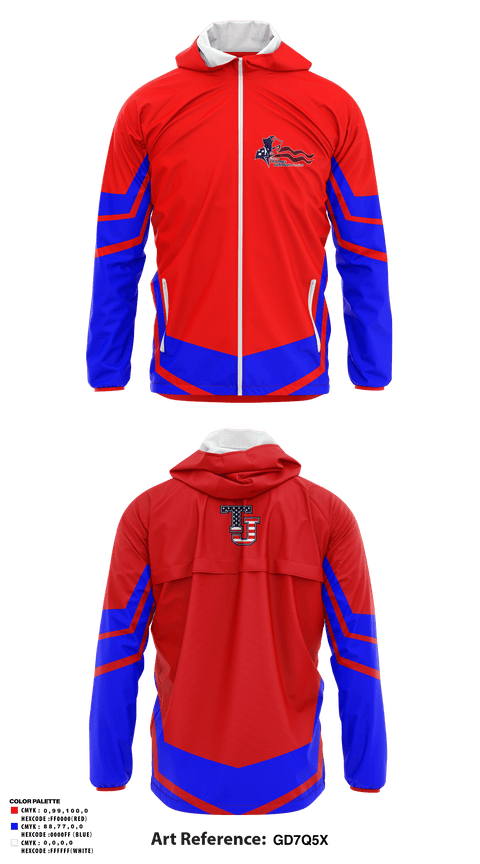 Windbreaker, Governor Thomas Johnson High School Lacrosse, Women's Lacrosse, Teamtime, Team time, sublimation, custom sports apparel, team uniforms, spirit wear, spiritwear, sports uniforms, custom shirts, team store, custom team store, fundraiser sports, apparel fundraiser