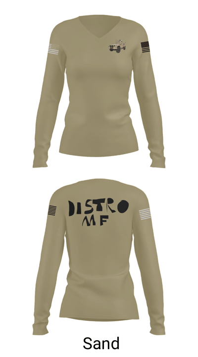 19th SFG GSB A CO. 23995628 Women's Long Sleeve V-neck Shirt - 41