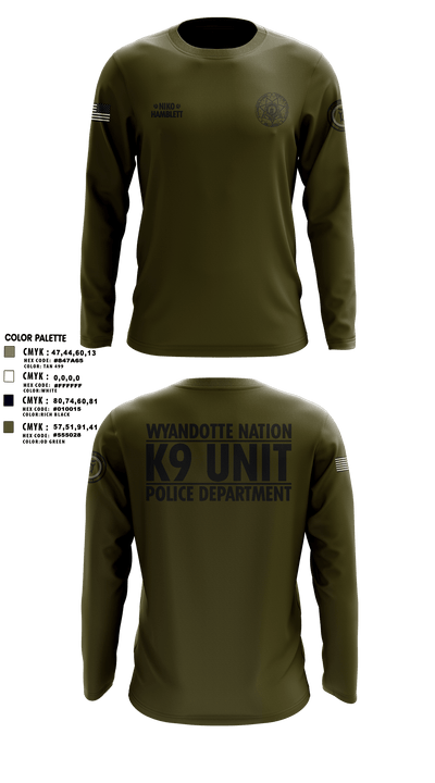 K9 Unit 27578074 Long Sleeve Performance Shirt - 11