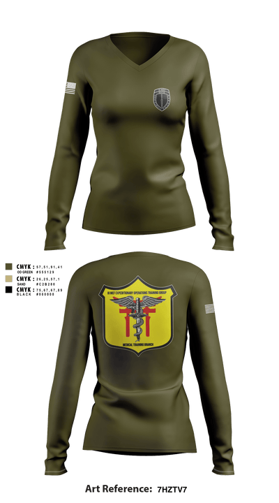 EOTG/MTB 62788027 Women's Long Sleeve V-neck Shirt - 50