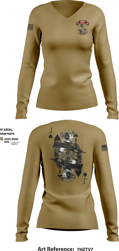 Blackjacks 79166270 Women's Long Sleeve V-neck Shirt - 3
