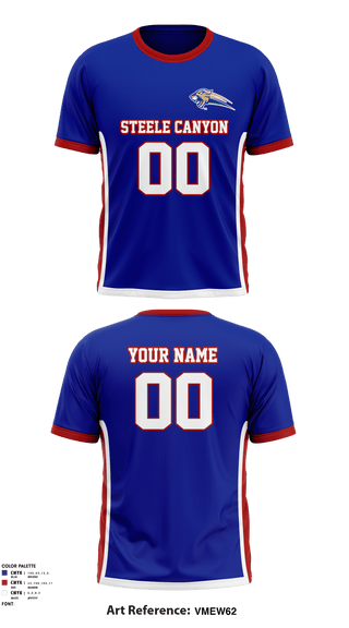 Short Sleeve Performance Shirt, Steele Canyon Youth Football And Cheer, Football, Teamtime, Team time, sublimation, custom sports apparel, team uniforms, spirit wear, spiritwear, sports uniforms, custom shirts, team store, custom team store, fundraiser sports, apparel fundraiser