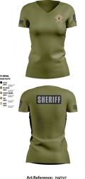 Henry County S.E.R.T. 87395571 Women's Short Sleeve V-neck Shirt - 2