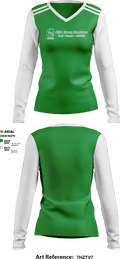 Club Green Meadows 34782873 Women's Long Sleeve V-neck Shirt - 1