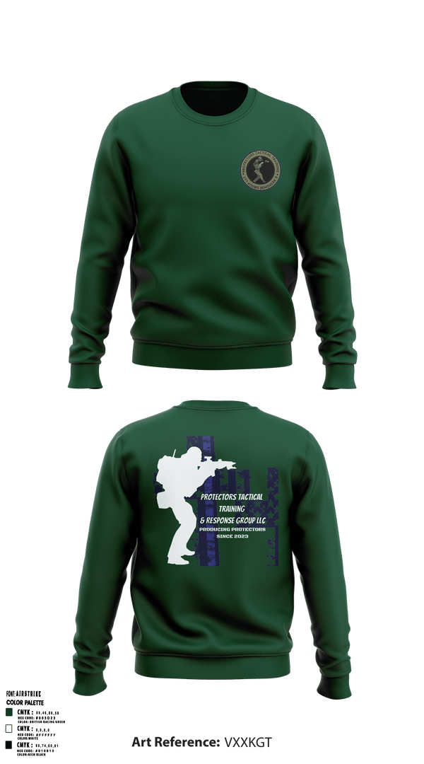 Crew Neck Sweatshirt, Protectors Tactical Training & Response Group LLC, , Teamtime, Team time, sublimation, custom sports apparel, team uniforms, spirit wear, spiritwear, sports uniforms, custom shirts, team store, custom team store, fundraiser sports, apparel fundraiser