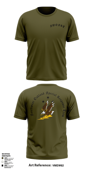 Southwest Oakland Special Response Team 47752248 Short Sleeve Performance Shirt - 2