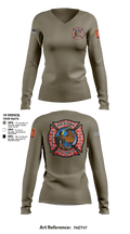 Engine Company 4 55189578 Women's Long Sleeve V-neck Shirt - 1