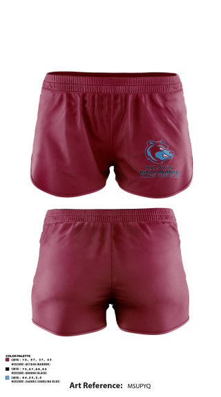 Track Shorts, Baldwin High School, Spirit Store, Teamtime, Team time, sublimation, custom sports apparel, team uniforms, spirit wear, spiritwear, sports uniforms, custom shirts, team store, custom team store, fundraiser sports, apparel fundraiser