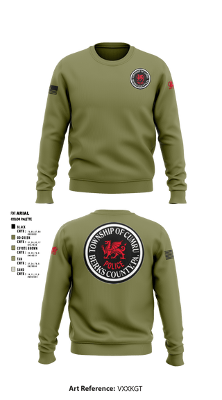 Crew Neck Sweatshirt, , Police, Teamtime, Team time, sublimation, custom sports apparel, team uniforms, spirit wear, spiritwear, sports uniforms, custom shirts, team store, custom team store, fundraiser sports, apparel fundraiser