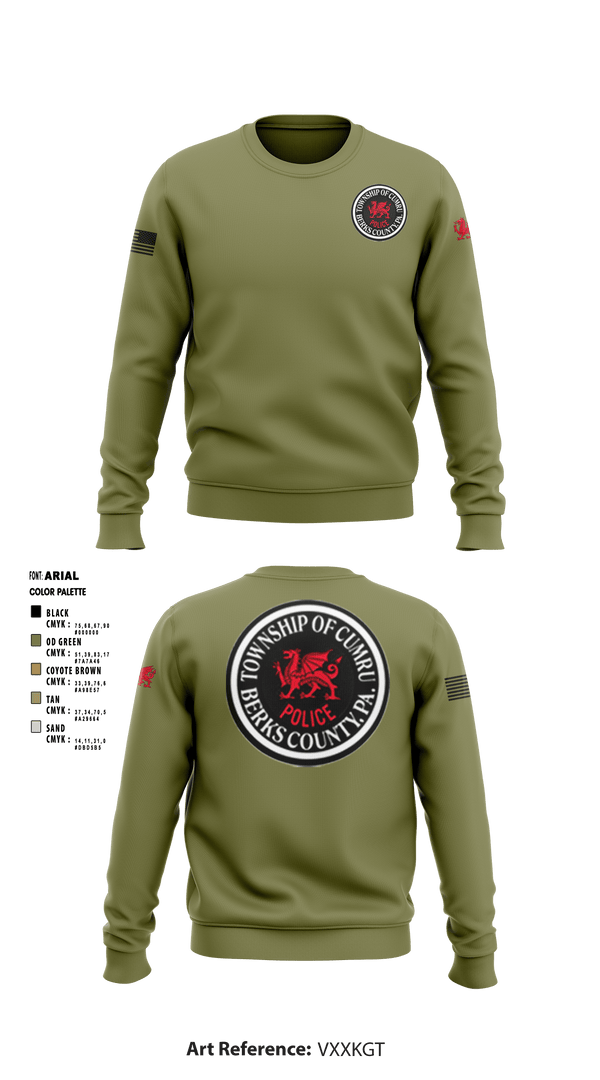 Crew Neck Sweatshirt, , Police, Teamtime, Team time, sublimation, custom sports apparel, team uniforms, spirit wear, spiritwear, sports uniforms, custom shirts, team store, custom team store, fundraiser sports, apparel fundraiser