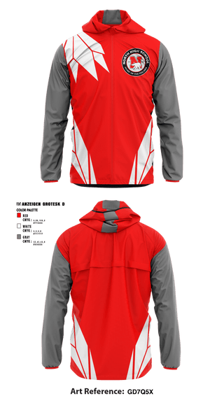 Windbreaker, North Senior High School Gymnastics, Spirit Store, Teamtime, Team time, sublimation, custom sports apparel, team uniforms, spirit wear, spiritwear, sports uniforms, custom shirts, team store, custom team store, fundraiser sports, apparel fundraiser