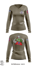 82nd BSB 82nd ABN DIV 96465842 Women's Long Sleeve V-neck Shirt - 7