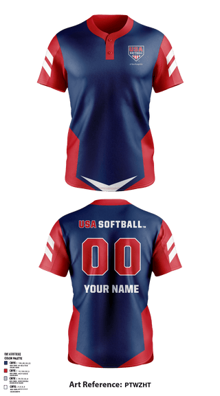 Two Button Softball Jersey, USA Softball of NH, Softball, Teamtime, Team time, sublimation, custom sports apparel, team uniforms, spirit wear, spiritwear, sports uniforms, custom shirts, team store, custom team store, fundraiser sports, apparel fundraiser