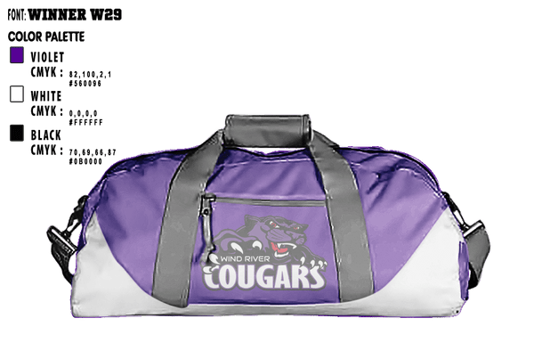 Duffle Bag, Wind River High School Football, Football, Teamtime, Team time, sublimation, custom sports apparel, team uniforms, spirit wear, spiritwear, sports uniforms, custom shirts, team store, custom team store, fundraiser sports, apparel fundraiser