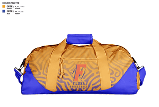 Duffle Bag, Flora High School Basketball, Men's Basketball, Teamtime, Team time, sublimation, custom sports apparel, team uniforms, spirit wear, spiritwear, sports uniforms, custom shirts, team store, custom team store, fundraiser sports, apparel fundraiser