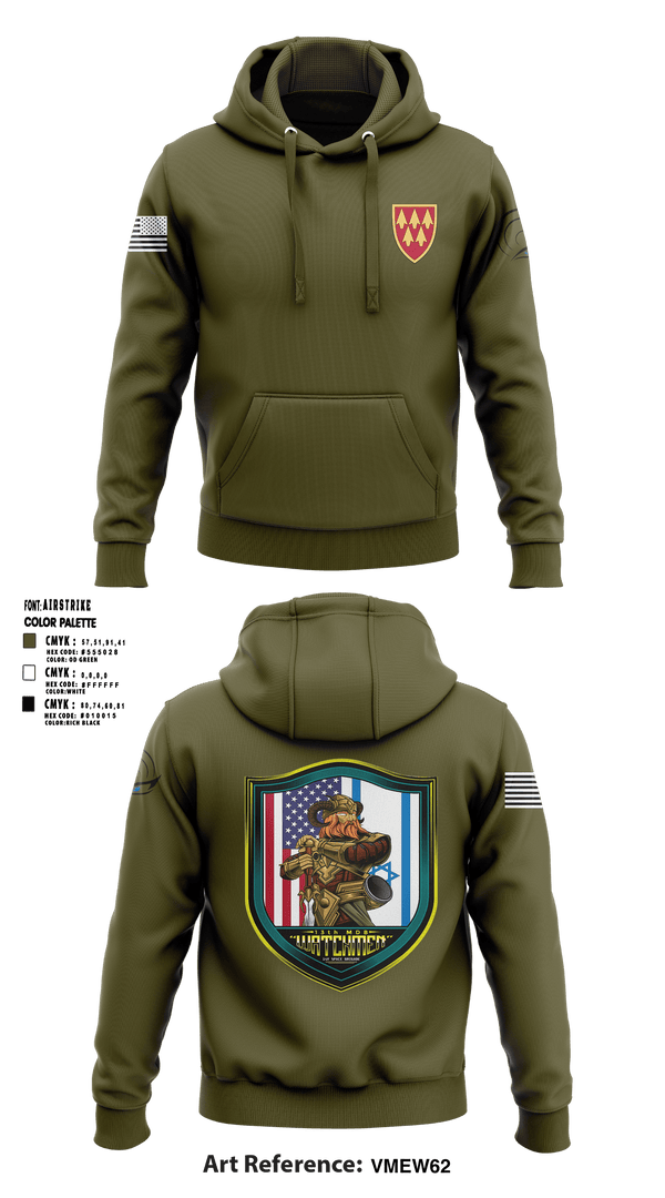 Hoodie, 13TH Missile Defense Battery, , Teamtime, Team time, sublimation, custom sports apparel, team uniforms, spirit wear, spiritwear, sports uniforms, custom shirts, team store, custom team store, fundraiser sports, apparel fundraiser