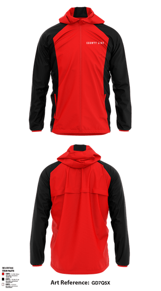 Windbreaker, County Line High School, Spirit Store, Teamtime, Team time, sublimation, custom sports apparel, team uniforms, spirit wear, spiritwear, sports uniforms, custom shirts, team store, custom team store, fundraiser sports, apparel fundraiser
