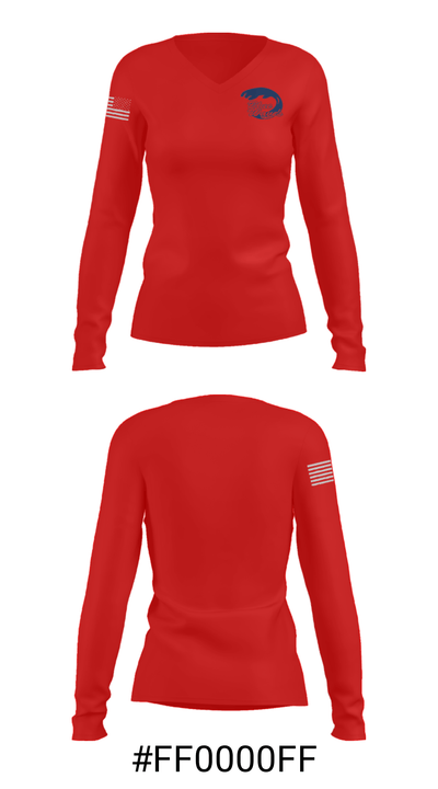 Port Gibson High School Cross Country 63297461 Women's Long Sleeve V-neck Shirt - 31