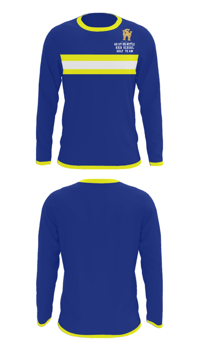 West Seattle High School Golf Team 9176643 Long Sleeve Performance Shirt - 23