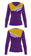 Godley High School Cross Country 36578577 Women's Long Sleeve V-neck Shirt - 6