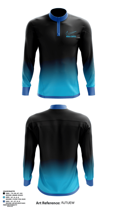 Ninja Cartel 88077366 Quarter Zip Jacket - 1