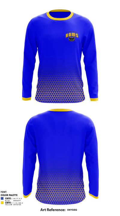 Parowan High School Track 74496610 Long Sleeve Performance Shirt - 1
