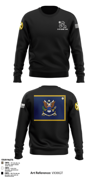 1-155th Dixie Thunder 83572891 Crew Neck Sweatshirt - 15