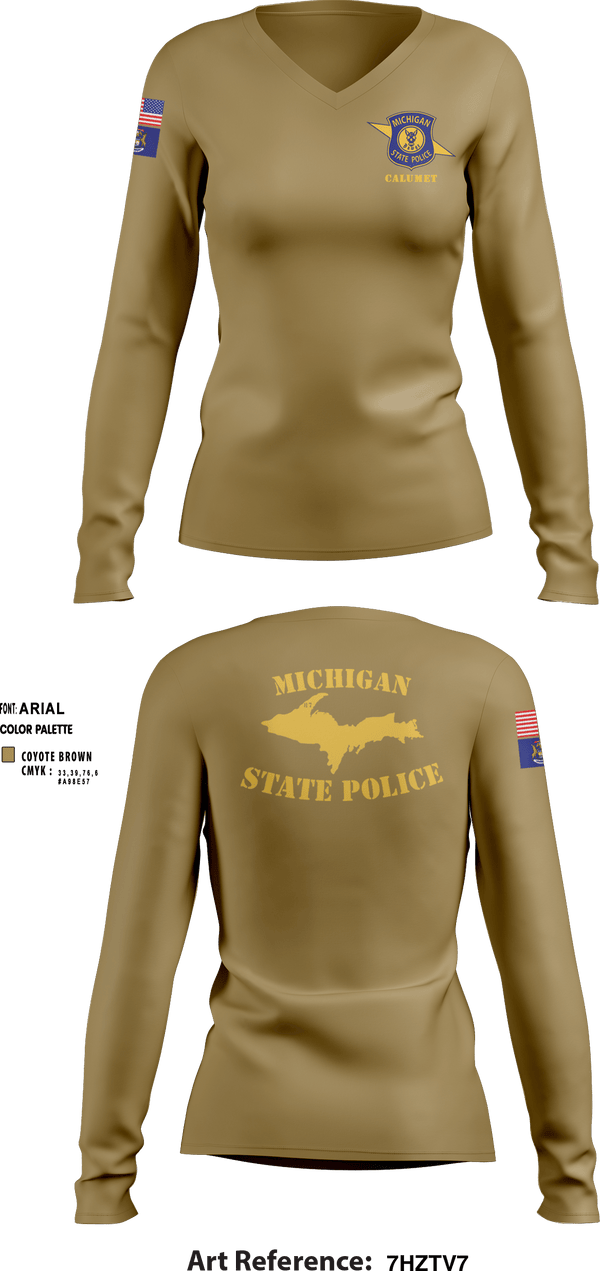 Women's Long Sleeve Vneck Shirt, , Police, Teamtime, Team time, sublimation, custom sports apparel, team uniforms, spirit wear, spiritwear, sports uniforms, custom shirts, team store, custom team store, fundraiser sports, apparel fundraiser