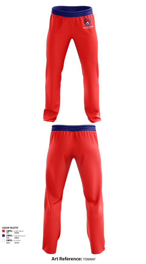 Sweatpants, High Point Academy Basketball, Men's Basketball, Teamtime, Team time, sublimation, custom sports apparel, team uniforms, spirit wear, spiritwear, sports uniforms, custom shirts, team store, custom team store, fundraiser sports, apparel fundraiser