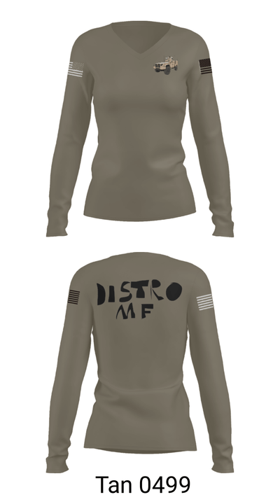 19th SFG GSB A CO. 23995628 Women's Long Sleeve V-neck Shirt - 40