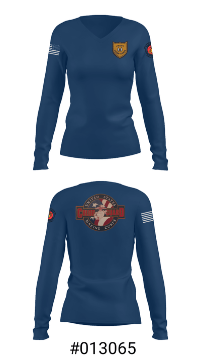 Colorguard 93343371 Women's Long Sleeve V-neck Shirt - 36