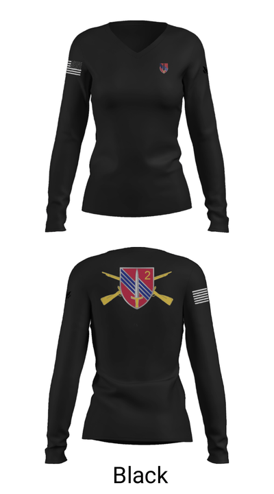 3RD SFAB 57965027 Women's Long Sleeve V-neck Shirt - 48