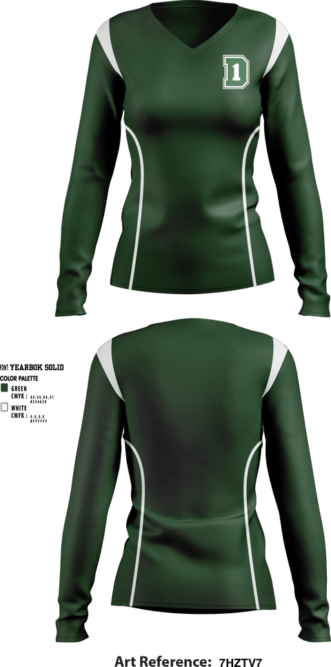 Women's Long Sleeve Vneck Shirt, Dartmouth High School, Spirit Store, Teamtime, Team time, sublimation, custom sports apparel, team uniforms, spirit wear, spiritwear, sports uniforms, custom shirts, team store, custom team store, fundraiser sports, apparel fundraiser
