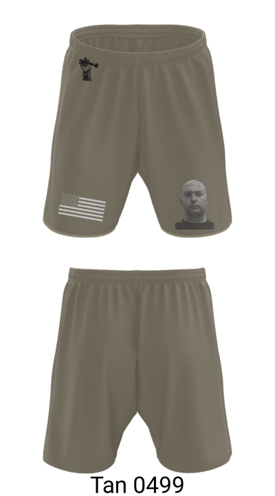 B-Troop 1/11 ACR 72501441 Athletic Shorts With Pockets - 37