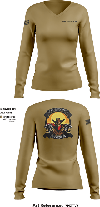 Women's Long Sleeve Vneck Shirt, , Army, Teamtime, Team time, sublimation, custom sports apparel, team uniforms, spirit wear, spiritwear, sports uniforms, custom shirts, team store, custom team store, fundraiser sports, apparel fundraiser
