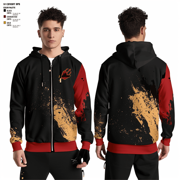 Zip Hoodie, Trident Militia, E-Sports, Teamtime, Team time, sublimation, custom sports apparel, team uniforms, spirit wear, spiritwear, sports uniforms, custom shirts, team store, custom team store, fundraiser sports, apparel fundraiser