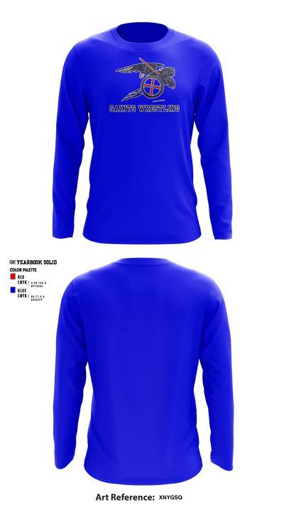 Southern Wayne High School Wrestling 91395262 Long Sleeve Performance Shirt - 3
