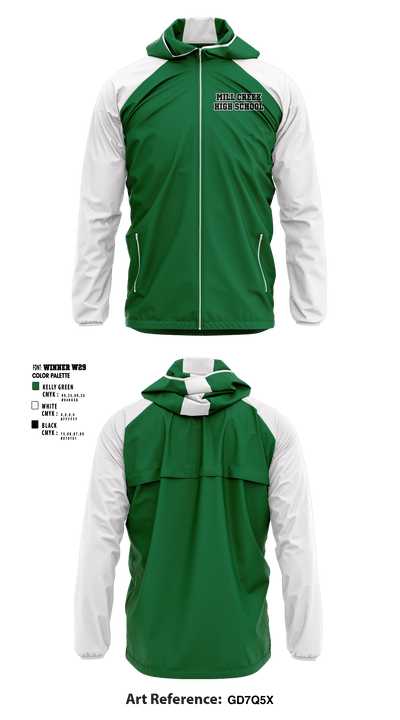 Mill Creek High School 90479347 Windbreaker - 2