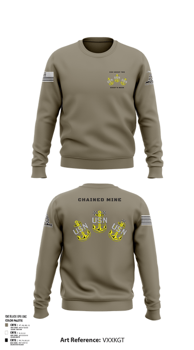 EOD GROUP TWO CHIEF’S MESS 26436916 Crew Neck Sweatshirt - 1