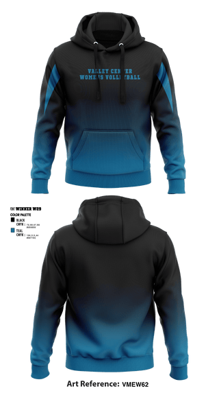 Hoodie, Valley Center High School, Women's Volleyball, Teamtime, Team time, sublimation, custom sports apparel, team uniforms, spirit wear, spiritwear, sports uniforms, custom shirts, team store, custom team store, fundraiser sports, apparel fundraiser