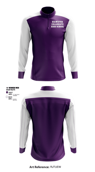 Quarter Zip Jacket, Hiawatha Collegiate High School, Spirit Store, Teamtime, Team time, sublimation, custom sports apparel, team uniforms, spirit wear, spiritwear, sports uniforms, custom shirts, team store, custom team store, fundraiser sports, apparel fundraiser